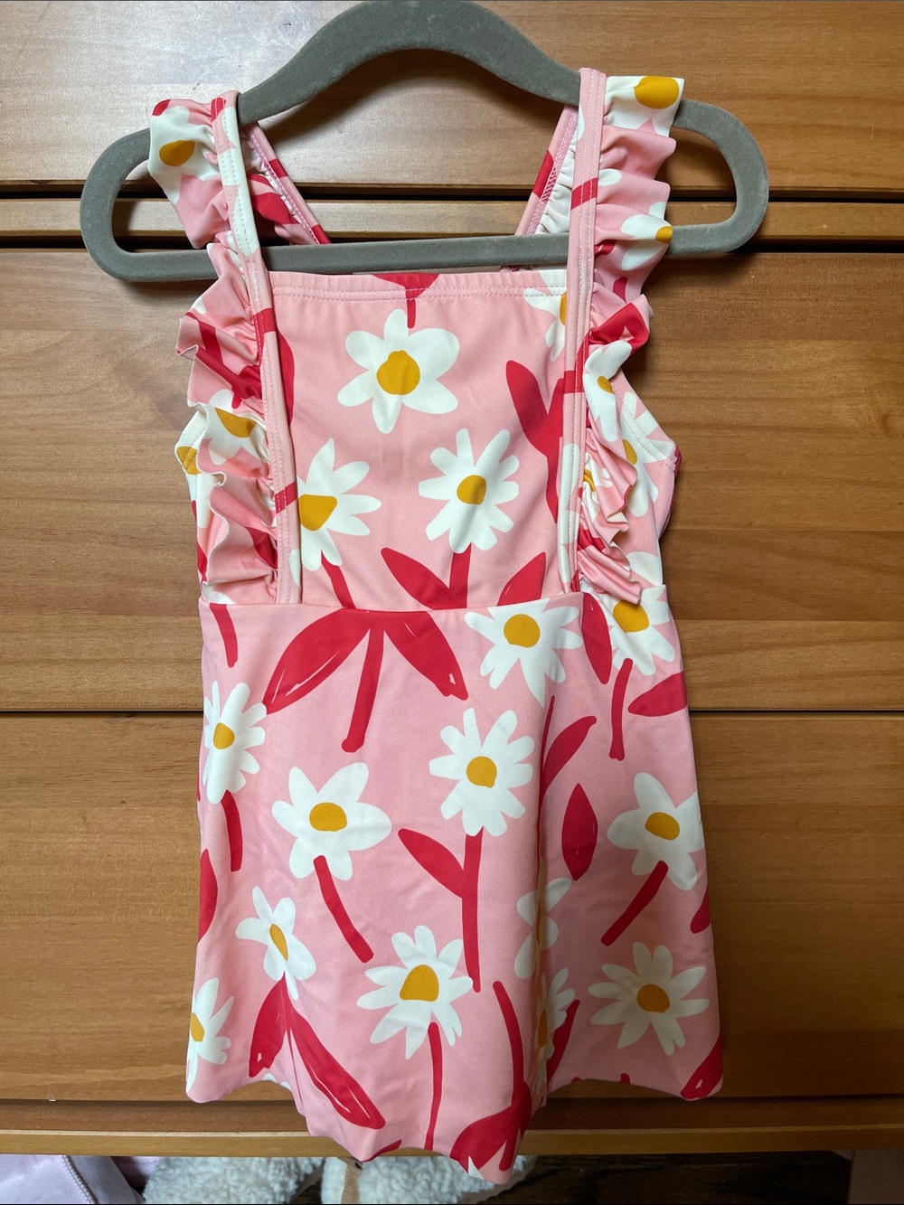 Hanna Andersson Pink & White Floral One-Piece